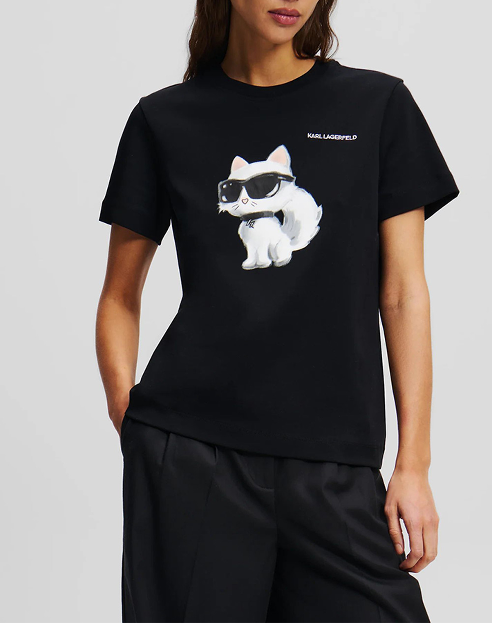 KARL LAGERFELD JEANS IKON AQUARELLE C T-SHIRT