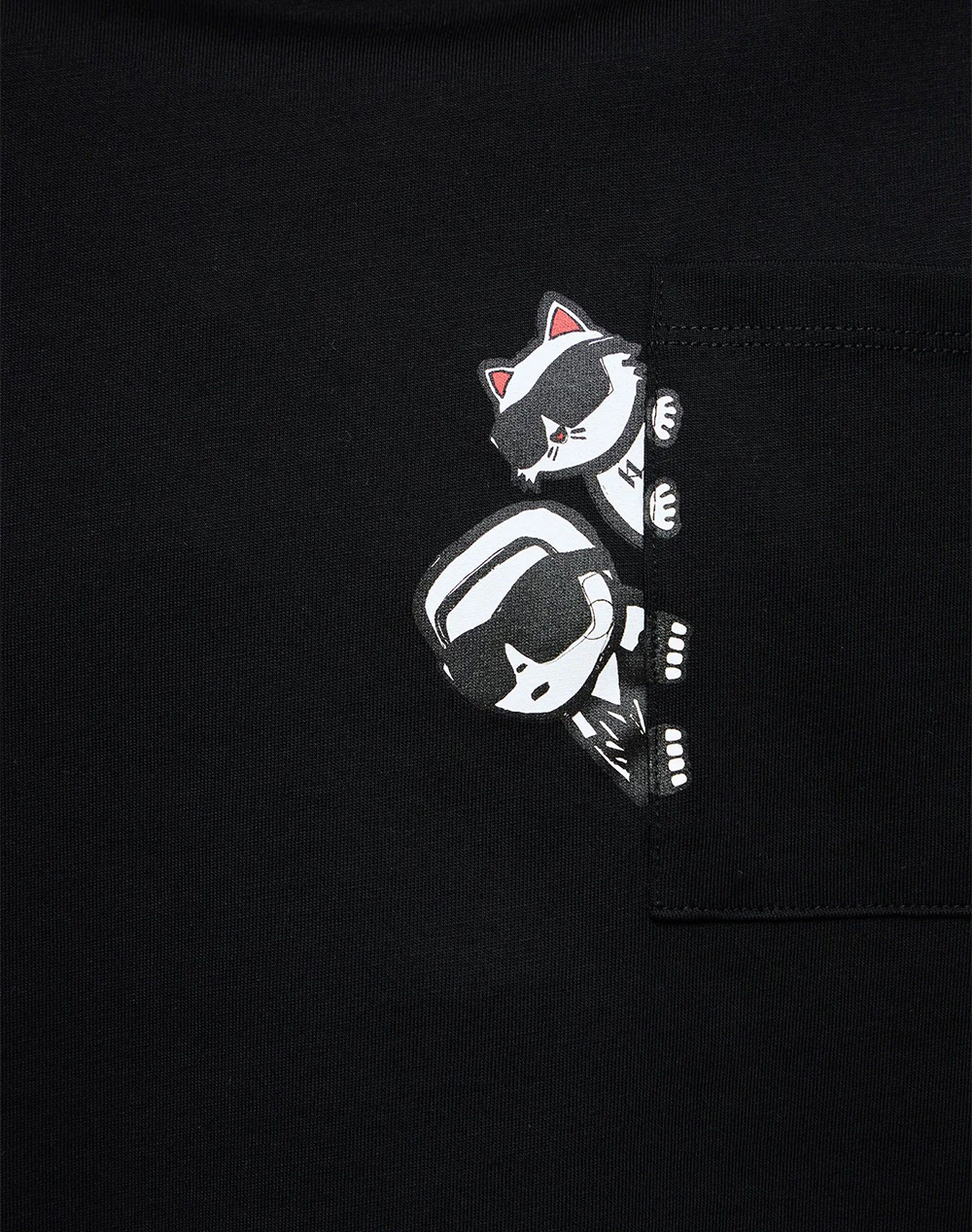 KARL LAGERFELD IKON PEEK A BOO POCKET T-SHIRT
