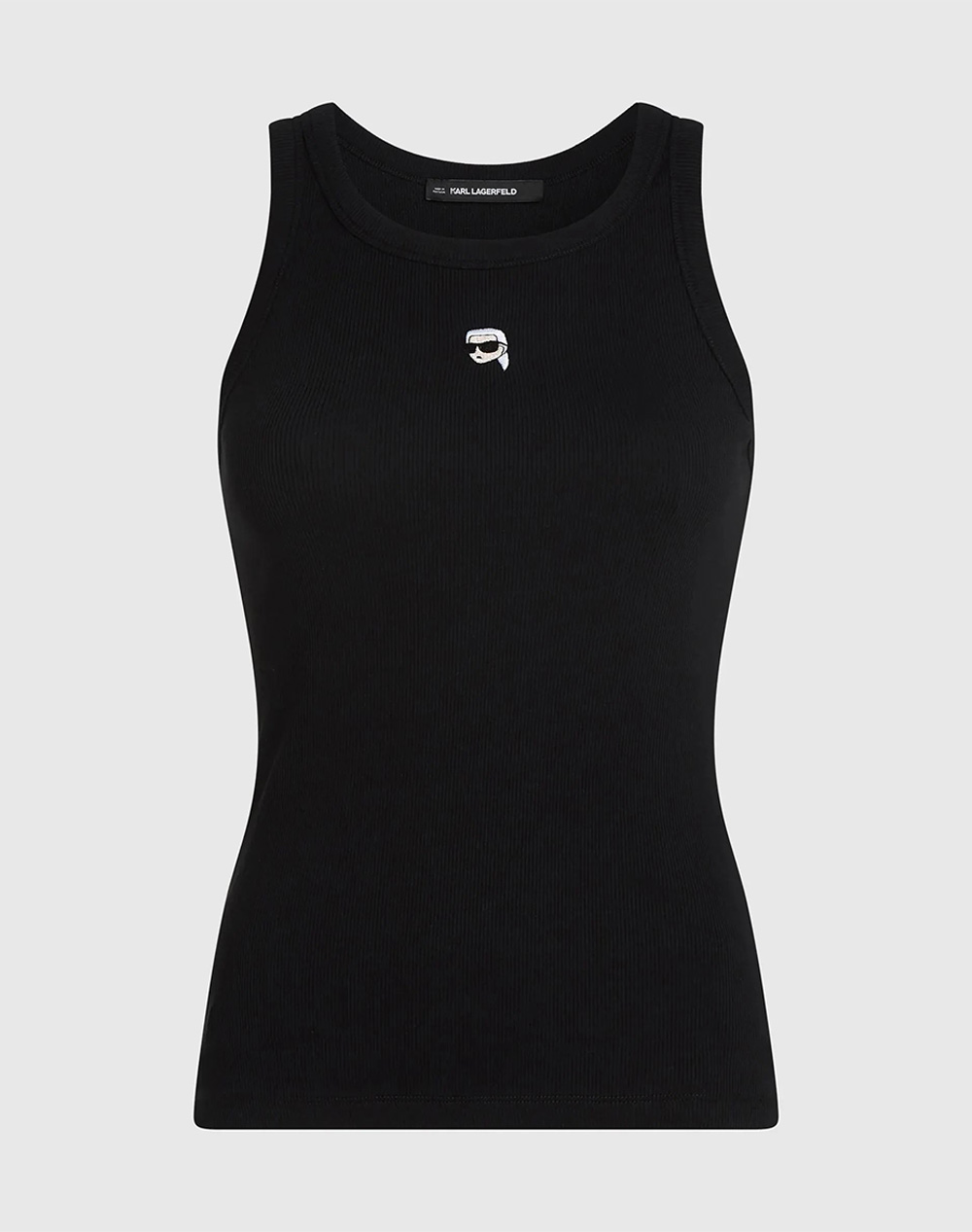 KARL LAGERFELD JEANS IKON RIBBED TANK TOP