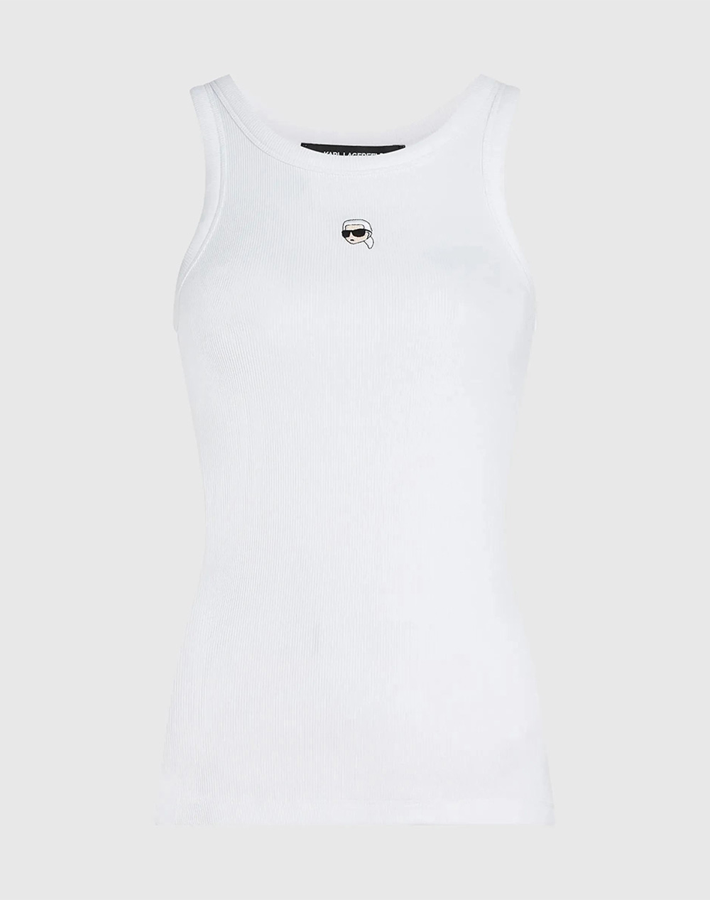 KARL LAGERFELD JEANS IKON RIBBED TANK TOP