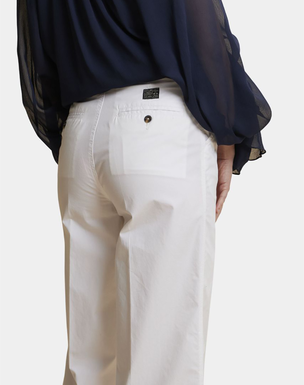 LA MARTINA ПАНТАЛОНИ WOMAN WIDE LEG PANTS HD POPLIN