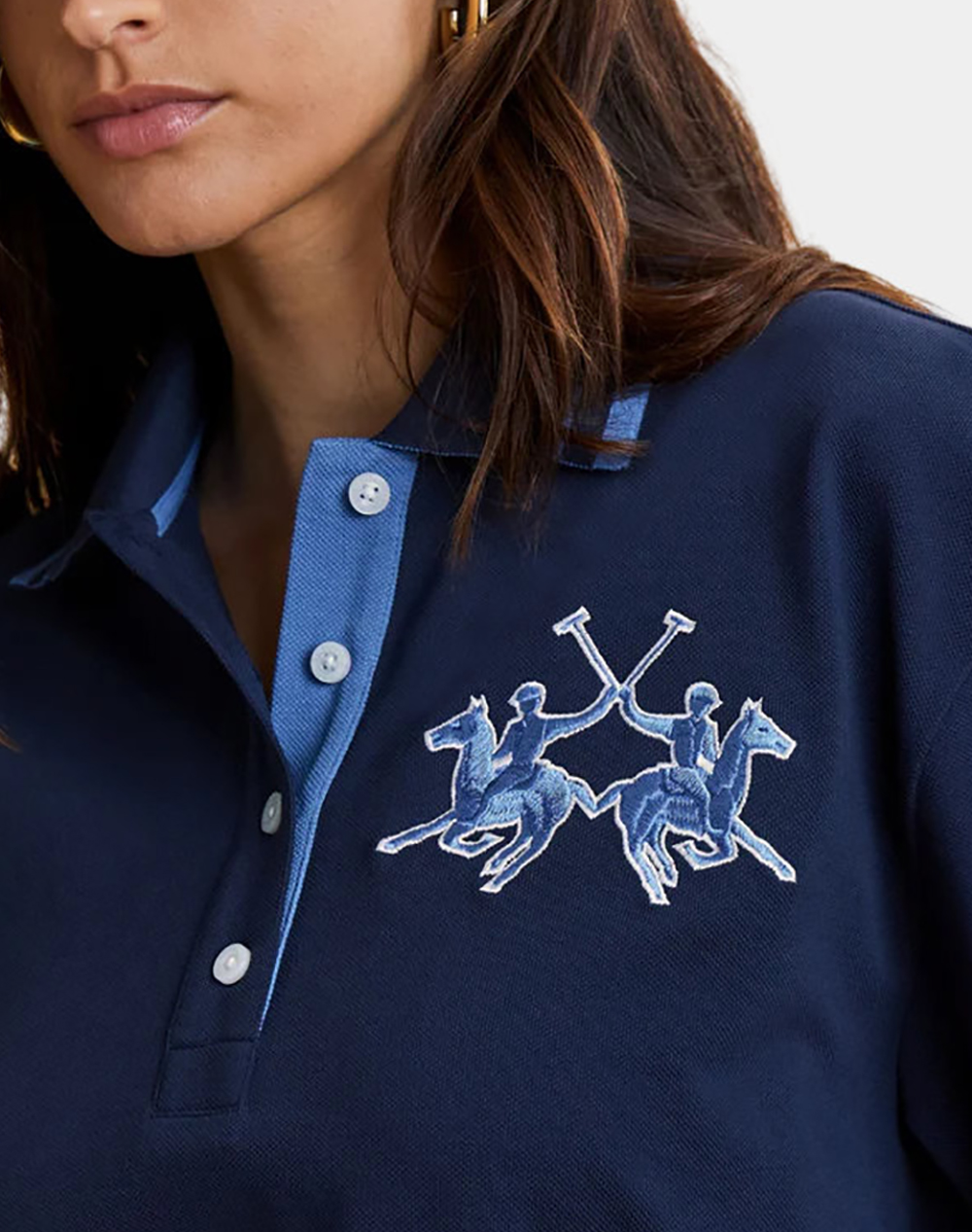 LA MARTINA БЛУЗА ΚΜ WOMAN S/S POLO COTTON PIQUET