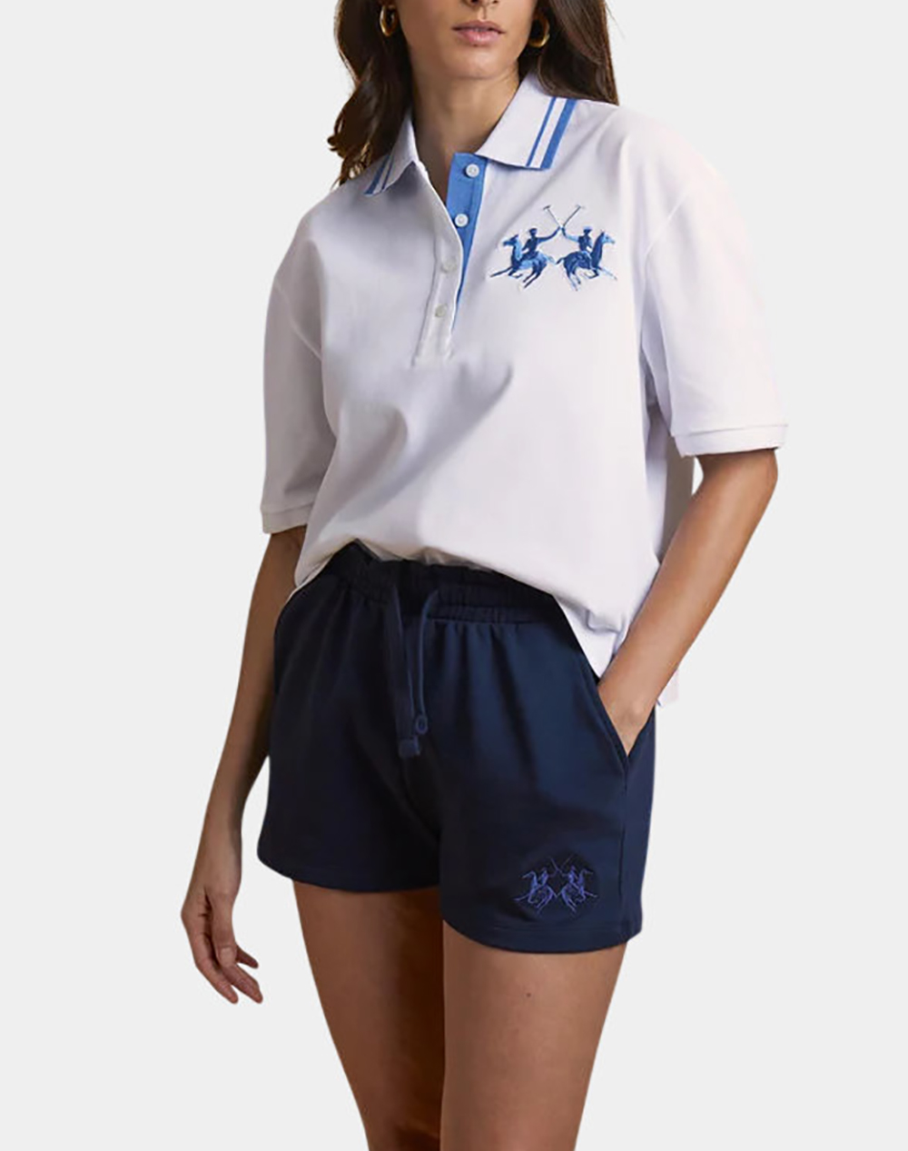 LA MARTINA БЛУЗА ΚΜ WOMAN S/S POLO COTTON PIQUET