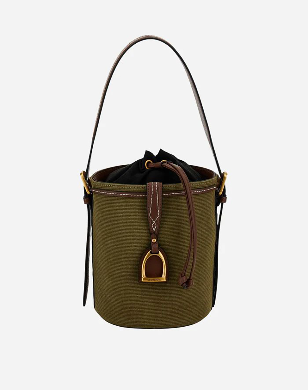 LA MARTINA BAG SMALL BUCKET SMOOTH FAUX CALF