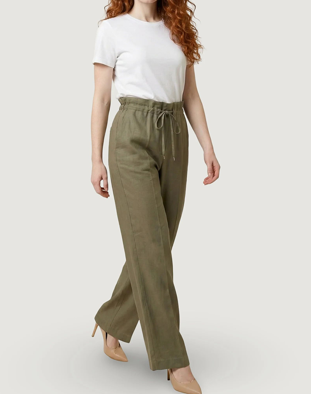 LIU JO WHITE_WA6C49_PANT.TS TPOTF LUNGO WOMENS TROUSERS