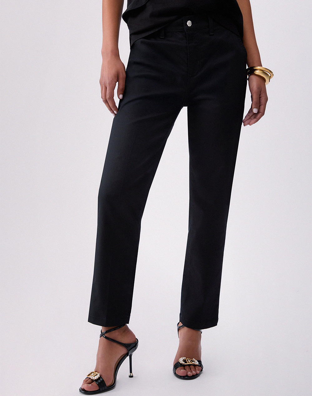 LIU JO WHITE_WA6C79_PANT.CHINO CAPRI HW ДАМСКИ ПАНТАЛОНИ