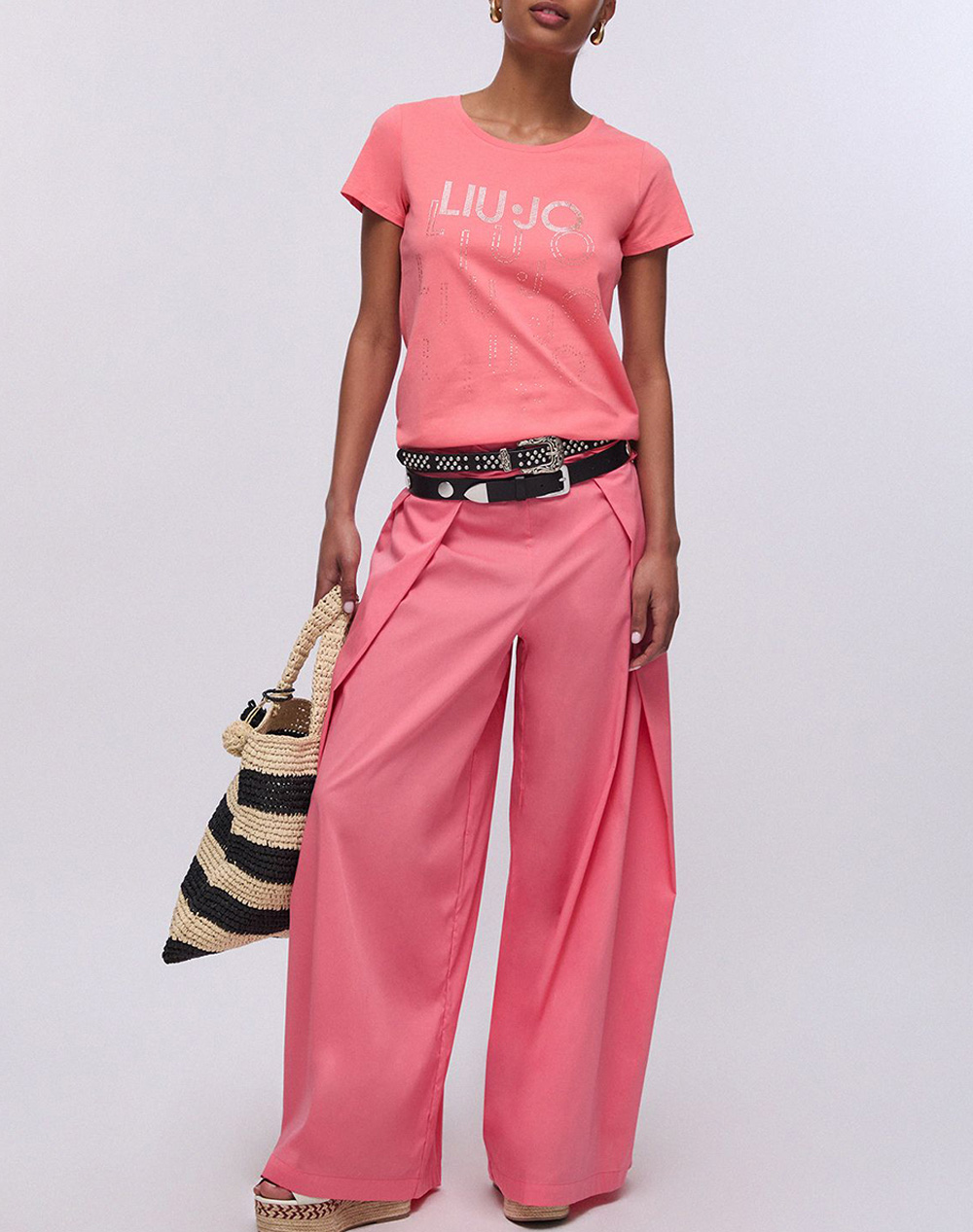LIU JO BEACHWEAR_VA6C05_ECS PANT.LUNGO T.UNITA WOMENS TROUSERS