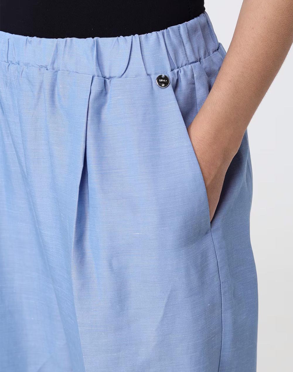 LIU JO WHITE_WA6C62_PANT.TS TPOTF LUNGO CLEAR SKY WOMENS TROUSERS