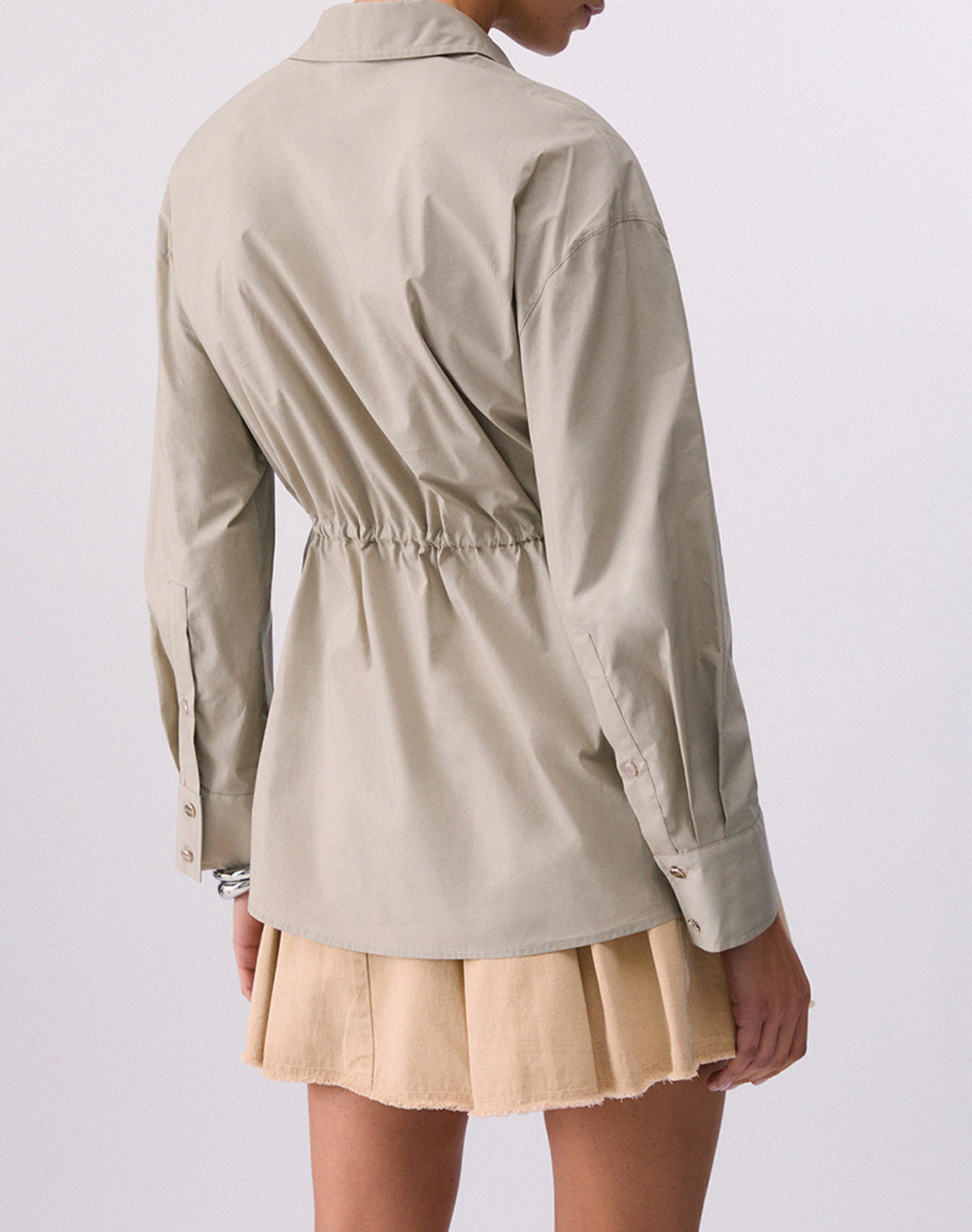 LIU JO WHITE_WA6C53_CAMICIA TS M/L ALUMINUM WOMENS SHIRT