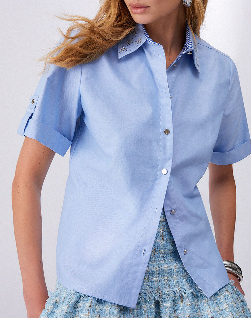 LIU JO WHITE_WA6C61_CAMICIA TS M/L WOMENS SHIRT