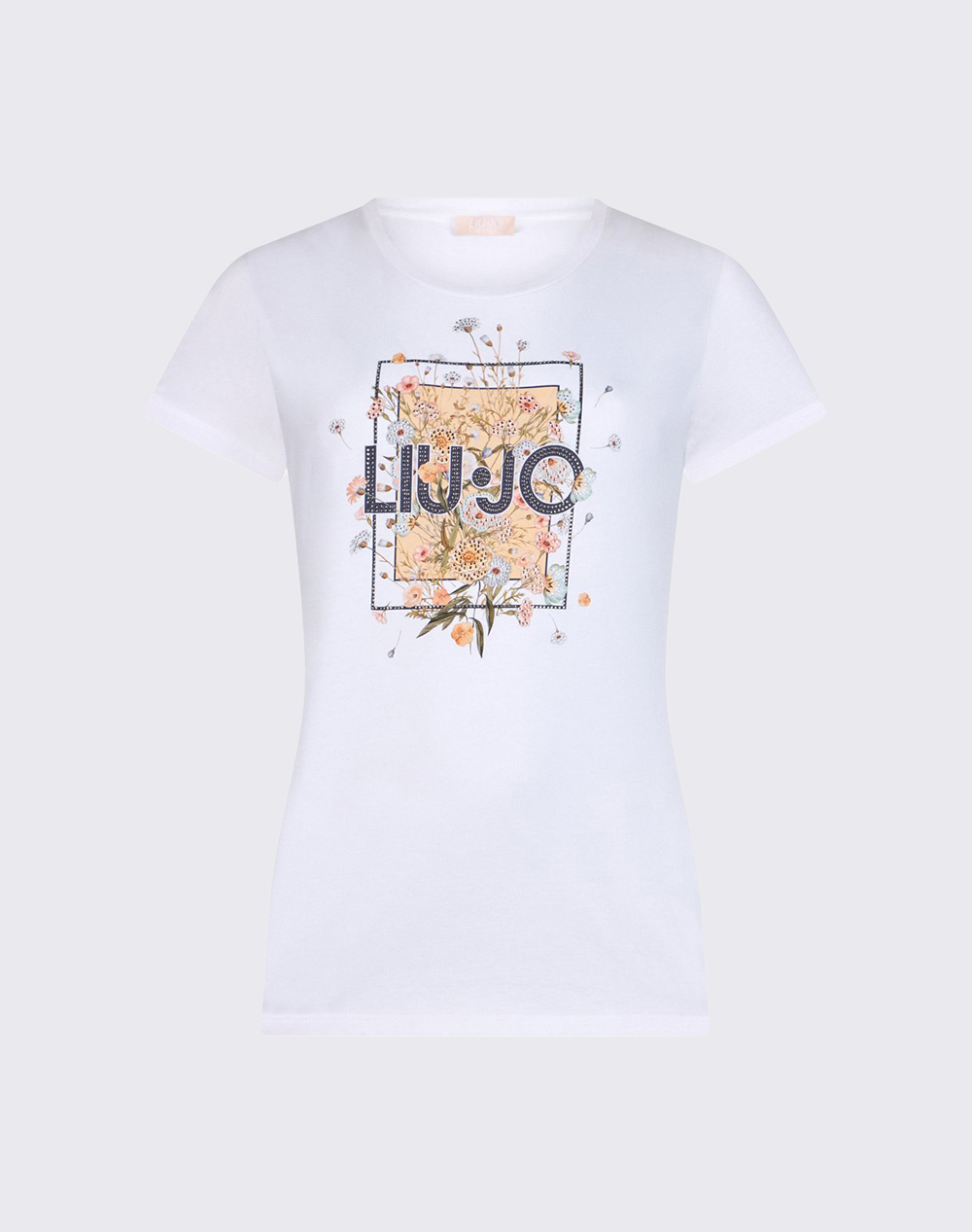 LIU JO WHITE_WA6J12_T-SHIRT MODA M/C ДАМСКА БЛУЗА