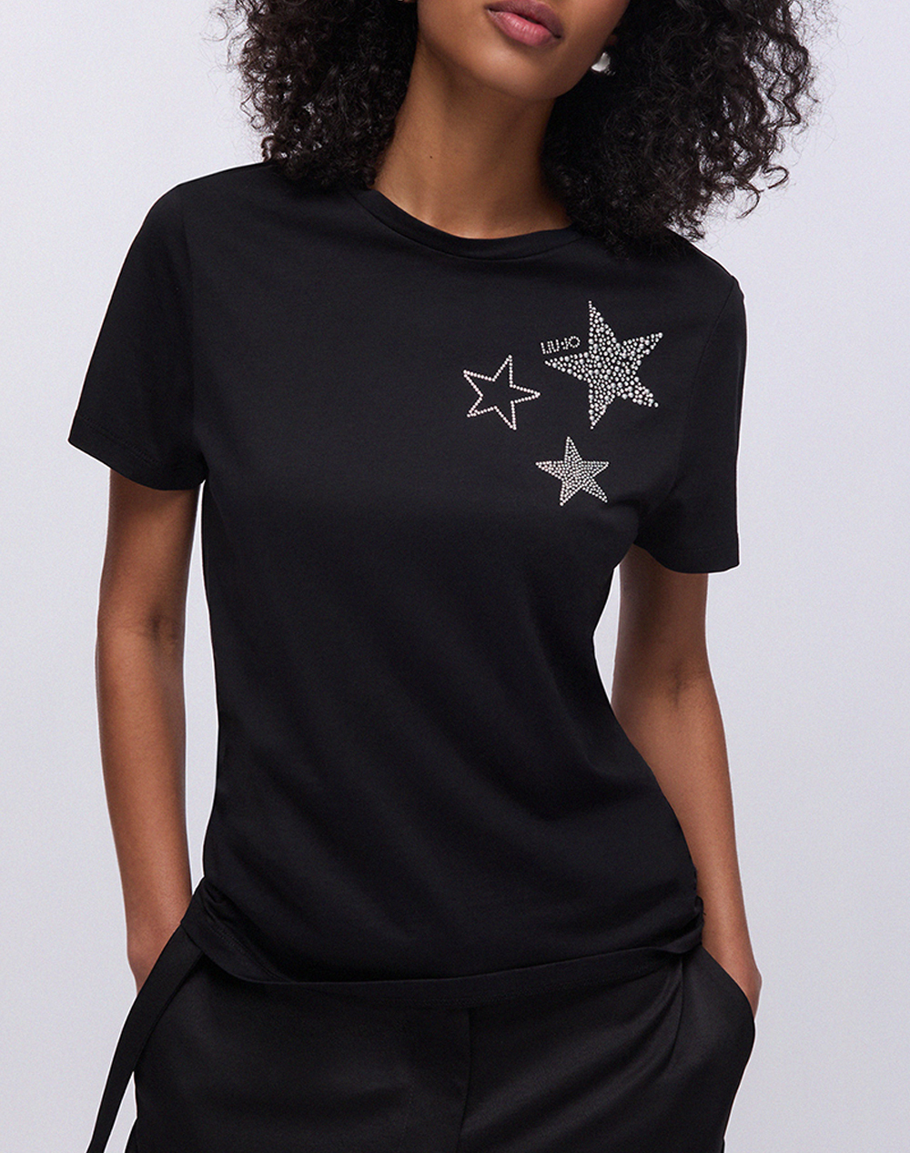 LIU JO WHITE_WA6J09_T-SHIRT MODA M/C ДАМСКА ТЕНИСКА