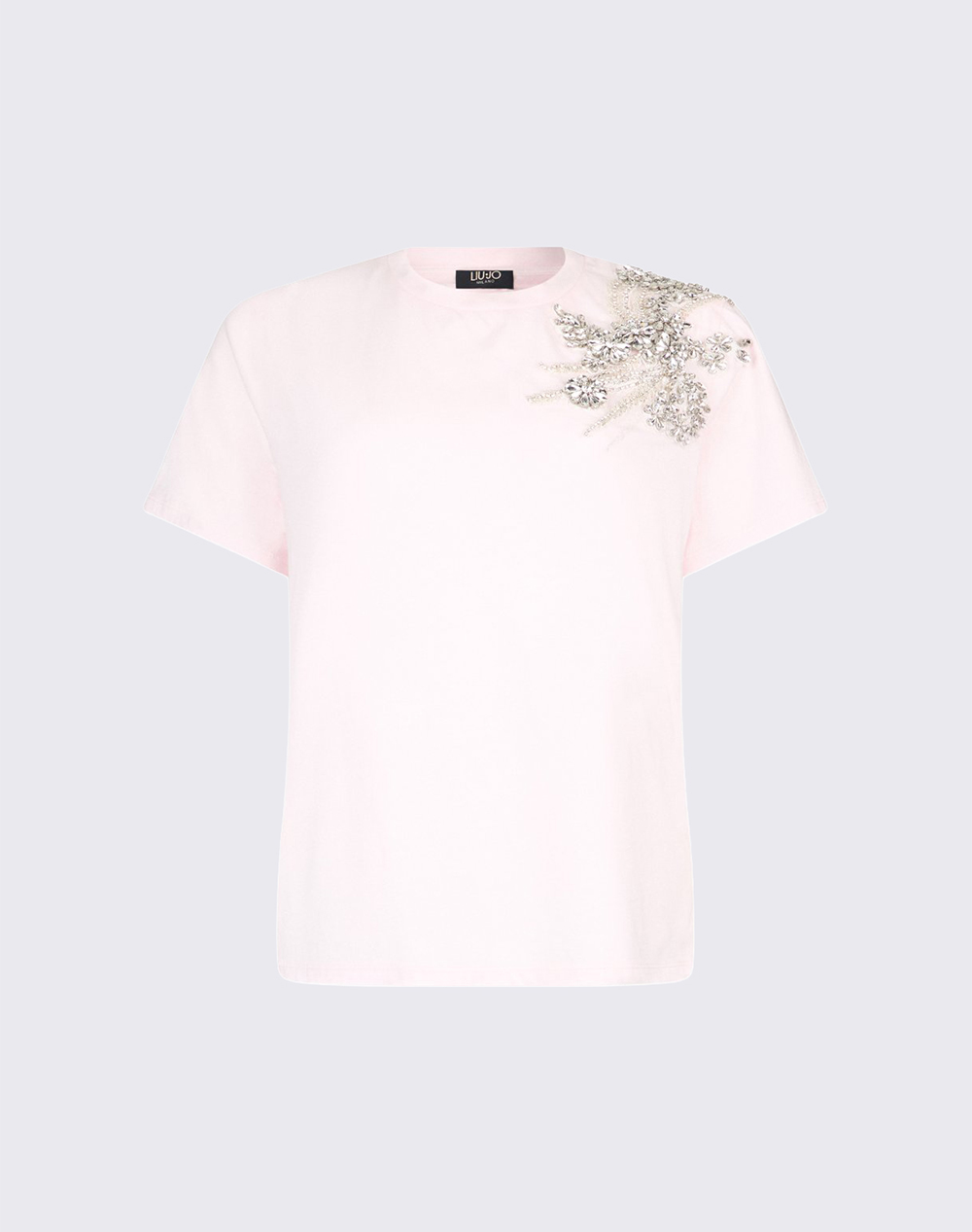 LIU JO BLACK_CA6J12_T-SHIRT C/PATCH ЖЕНСКА БЛУЗА