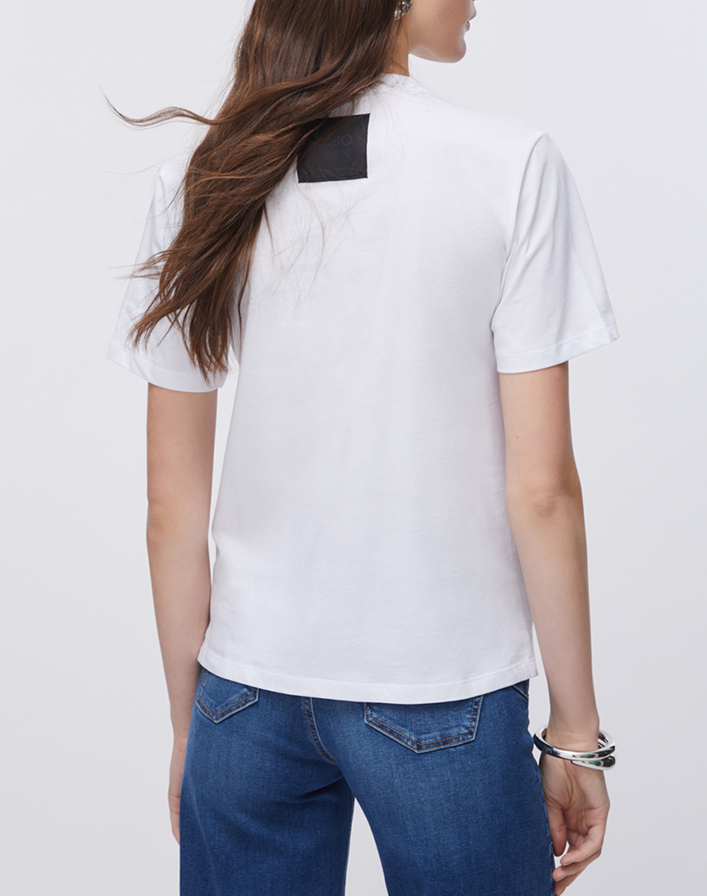 LIU JO BLACK_CA6J10_T-SHIRT MEZZA MANICA + CASTONI ЖЕНСКА БЛУЗА