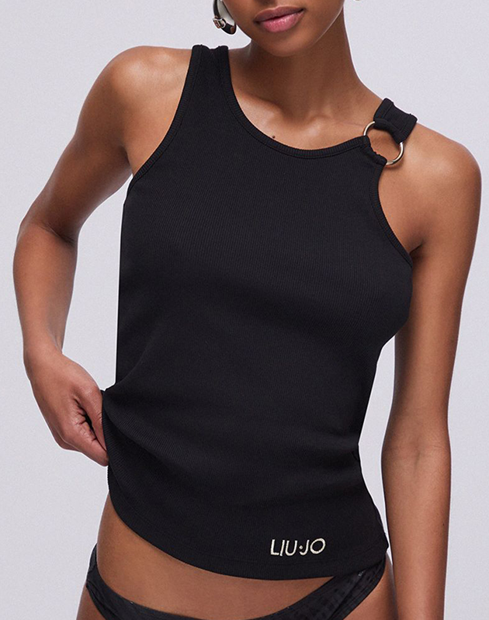 LIU JO BEACHWEAR_VA6J05_TOP JERSEY COSTINA ДАМСКА БЛУЗА