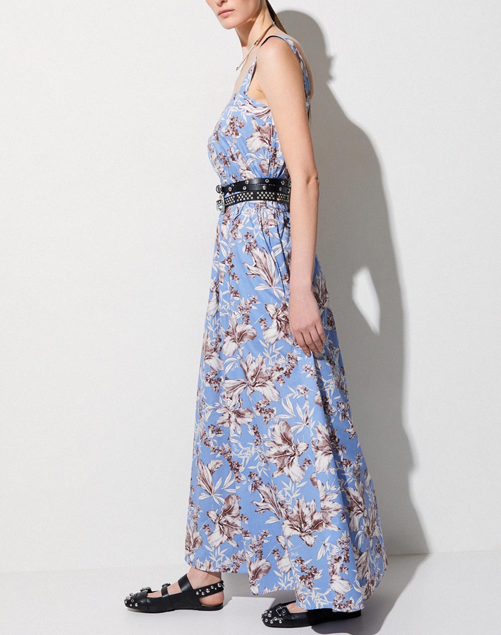 LIU JO WHITE_WA6C53_ABITO TS.NAV BLU WAVE LILES WOMENS DRESS
