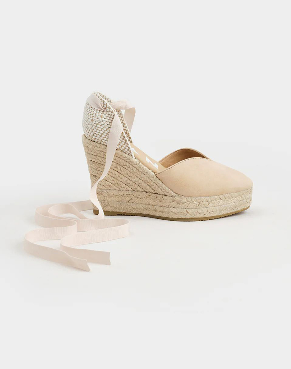 MANEBI M 1.1 WH, HAMPTONS HEART-SHAPED WEDGE ESPADRILLES