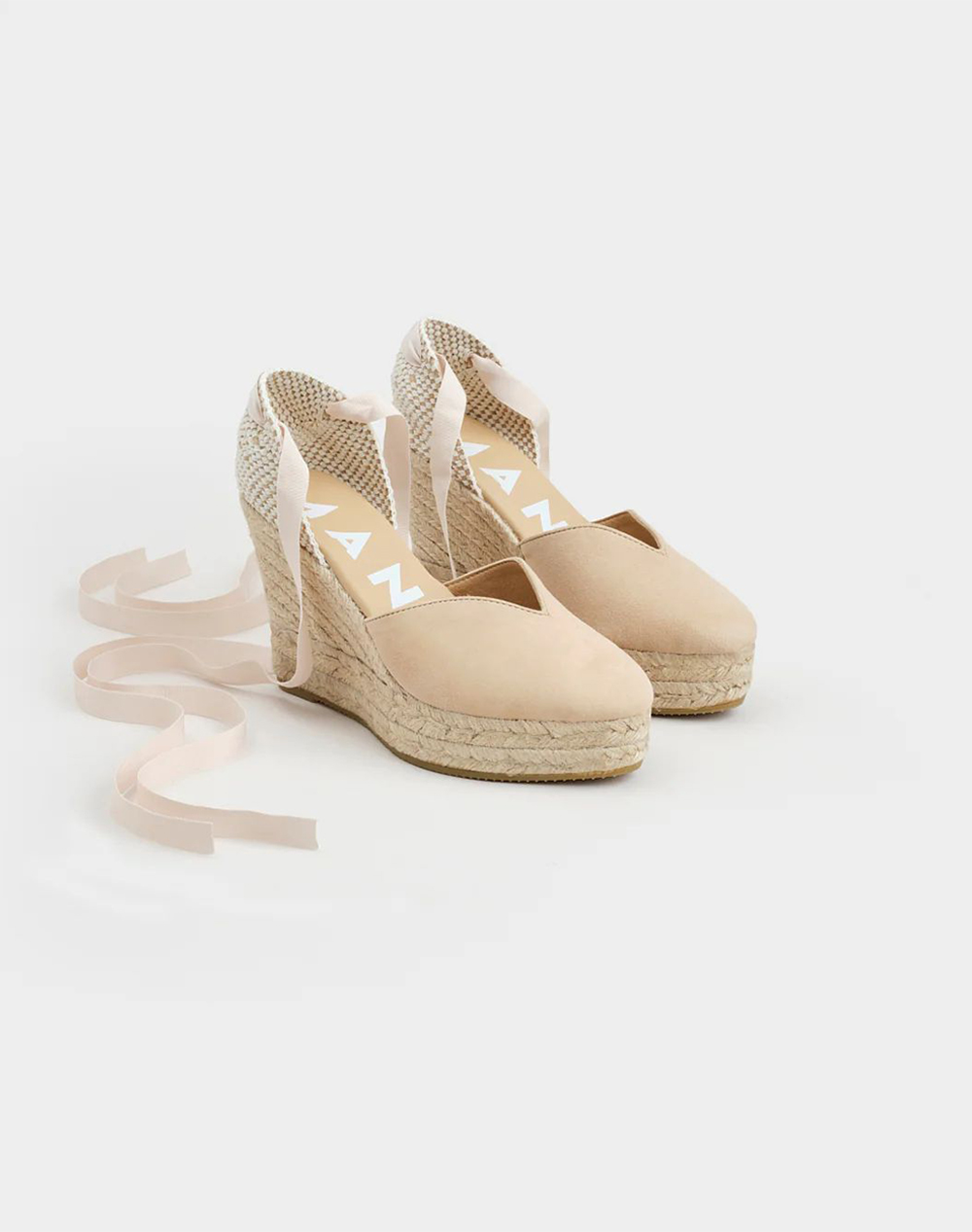 MANEBI M 1.1 WH, HAMPTONS HEART-SHAPED WEDGE ESPADRILLES