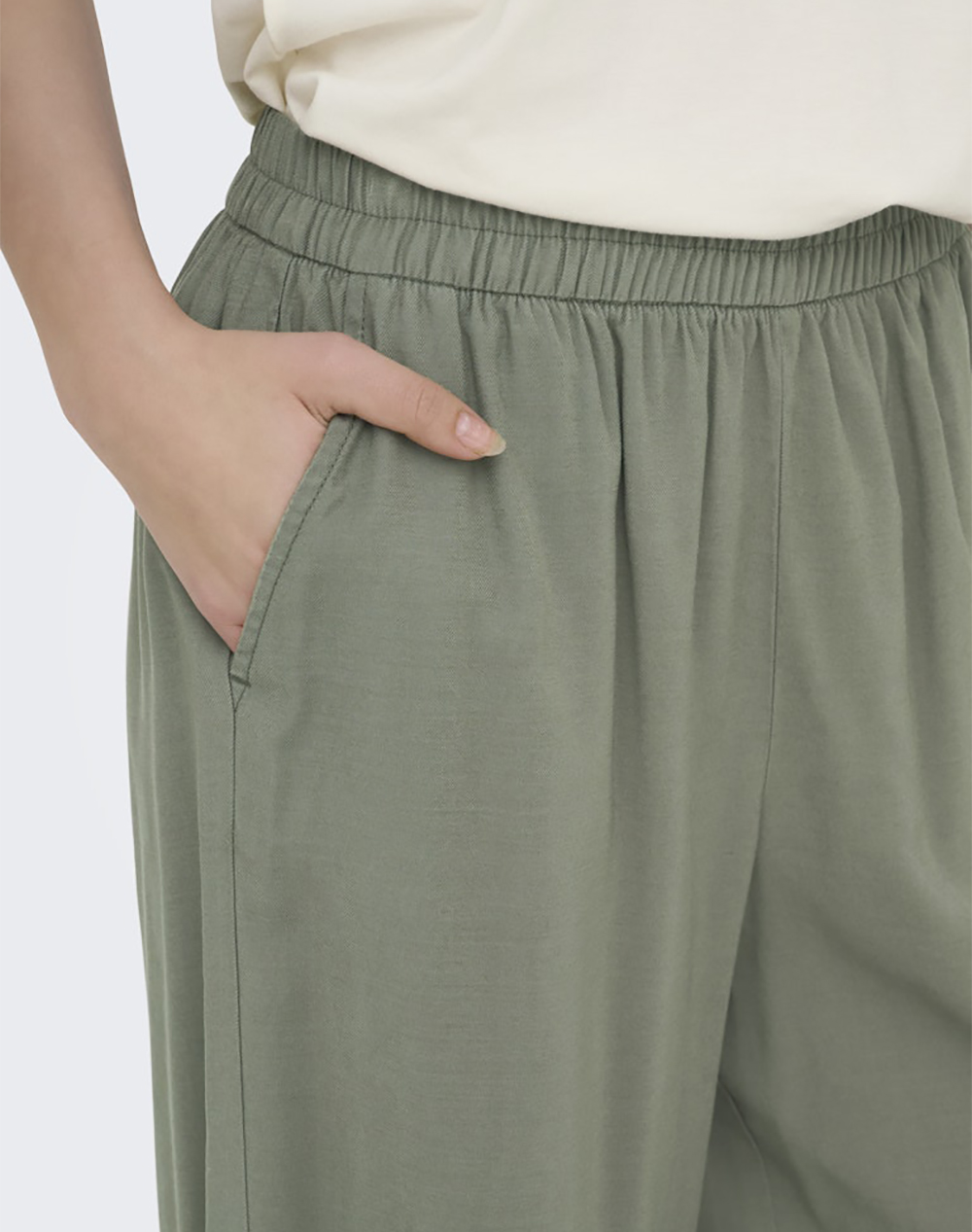 ONLY ONLARIS LIFE HW PULL-UP PANT WVN NOOS