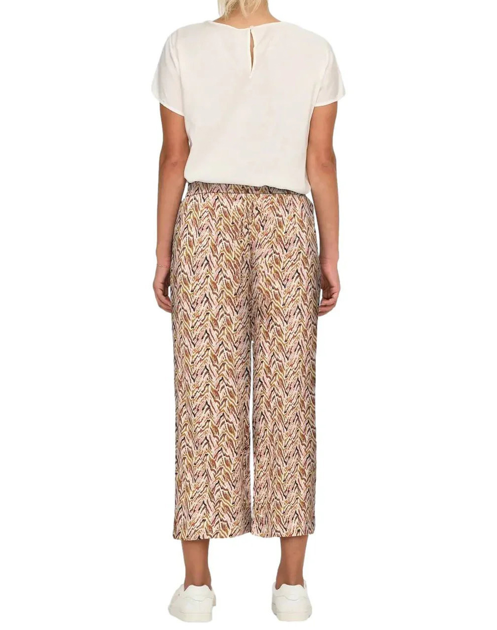 ONLY ONLNOVA LIFE VIS CROP PALAZZO PANT WVN