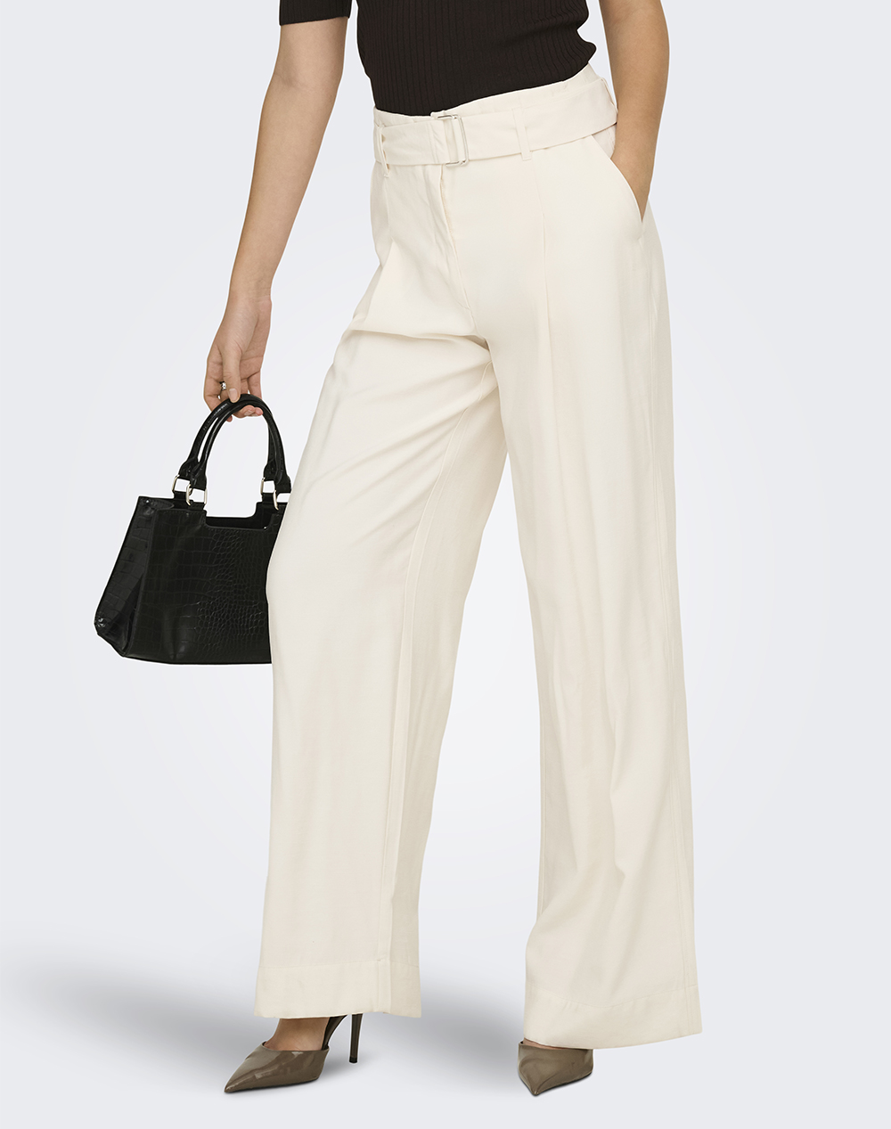 ONLY ONLTILA LIFE HW BELT WIDE PANT TLR