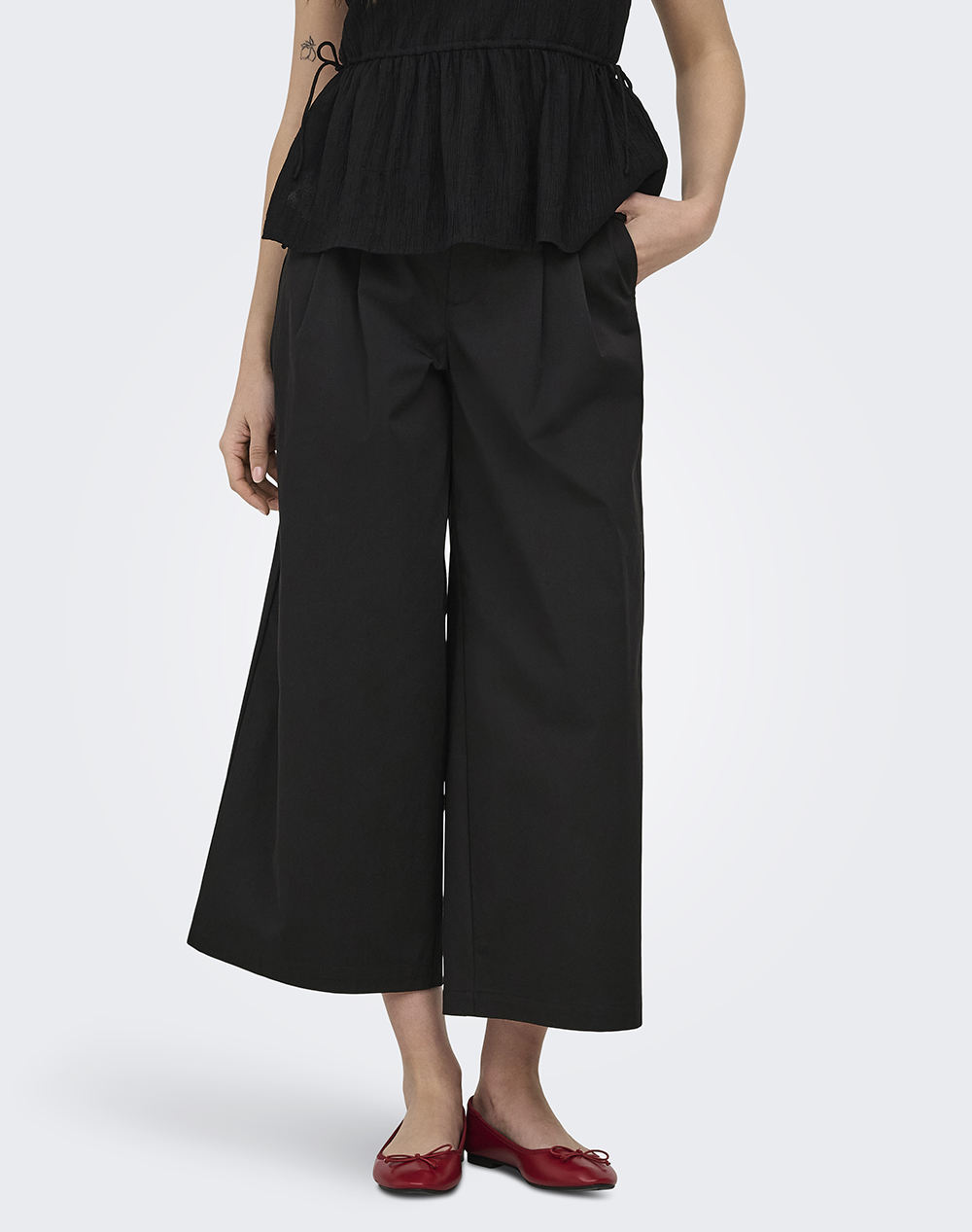 ONLY ONLTANNY MW PLEAT CULOTTE PANT CC PNT