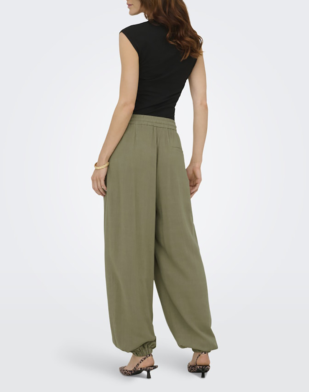 ONLY ONLSIESTA MW LINEN BL BAGGY BARREL PNT