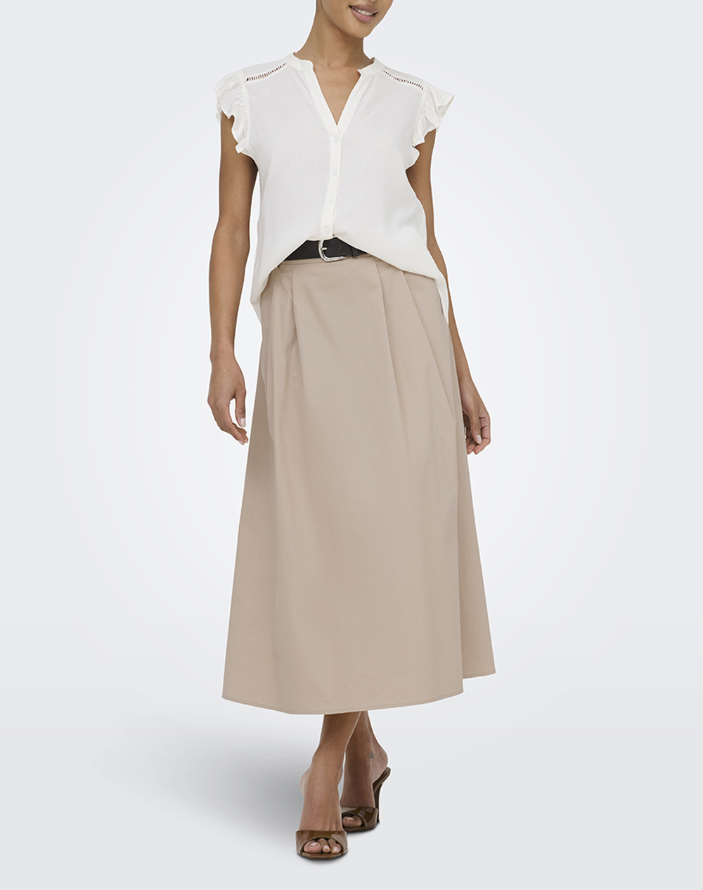 ONLY ONLZORA HW LONG BELT SKIRT PNT