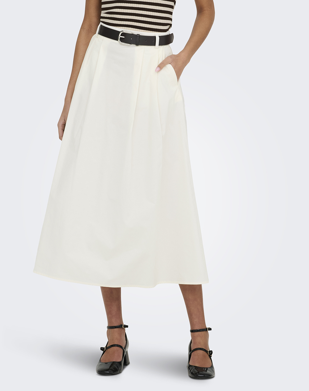 ONLY ONLZORA HW LONG BELT SKIRT PNT