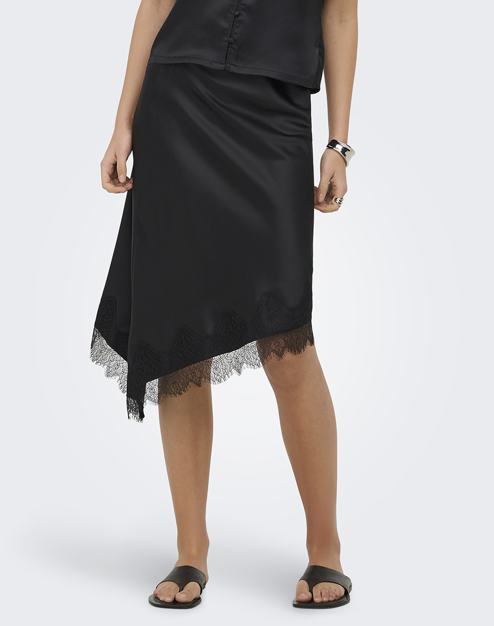 ONLY ONLFARAYA SATIN LACE SKIRT WVN