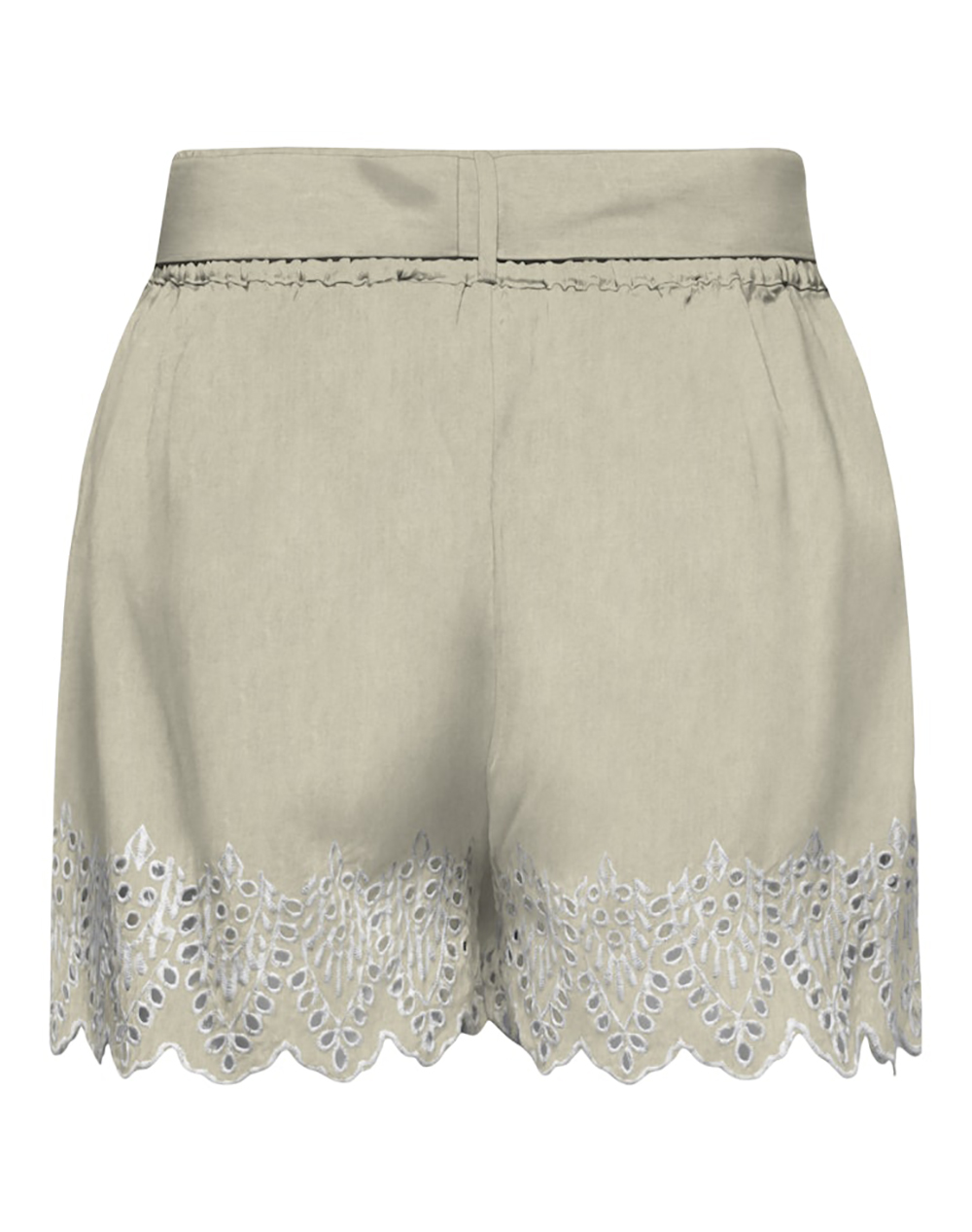 ONLY ONLTULUM EMB LOOSE BELT SHORTS WVN