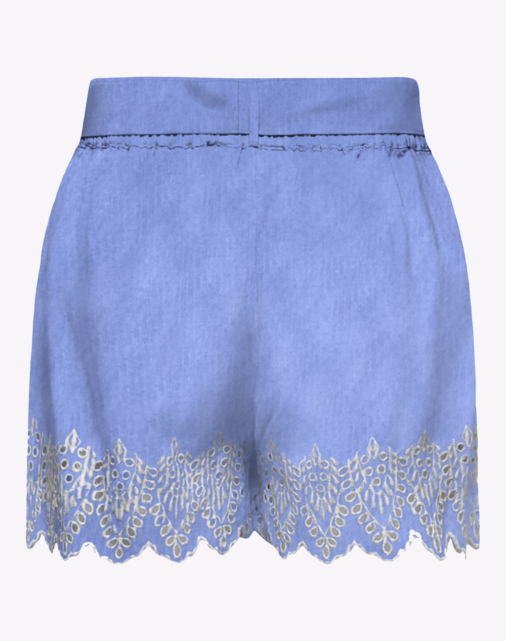 ONLY ONLTULUM EMB LOOSE BELT SHORTS WVN