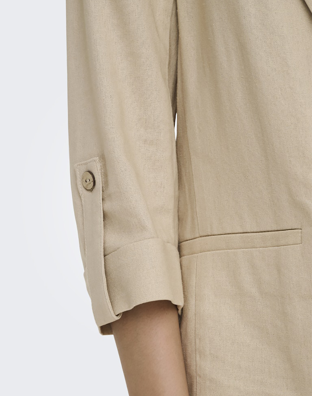 ONLY ONLGOA 3/4 UNLINE LINEN BL BLAZER CC TLR