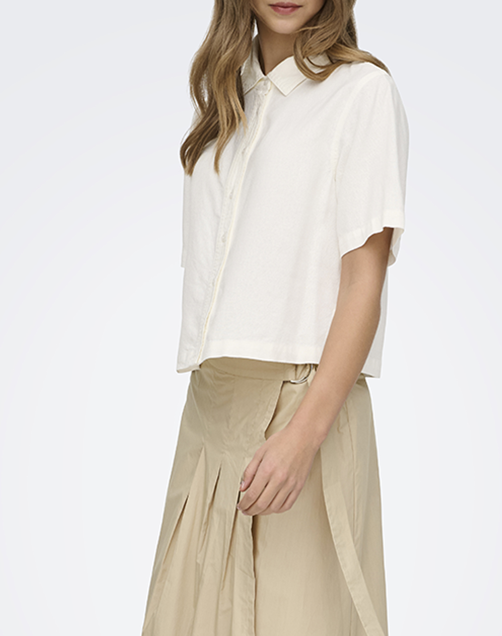 ONLY ONLGOA S/S LINEN BL SHIRT CC PNT