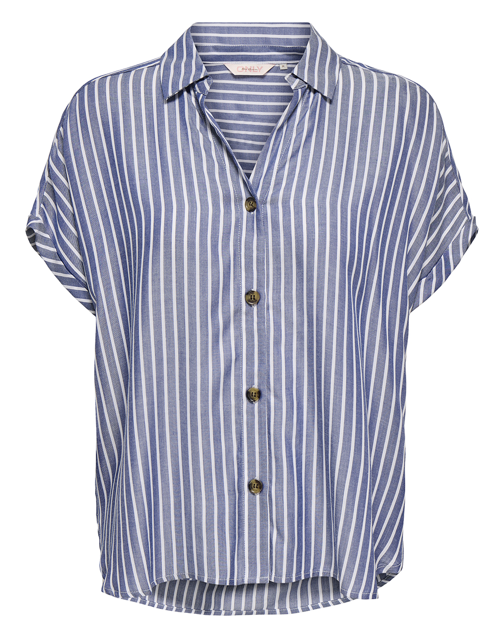 ONLY ONLGIBSI-PUORI SS V-NECK SHIRT WVN