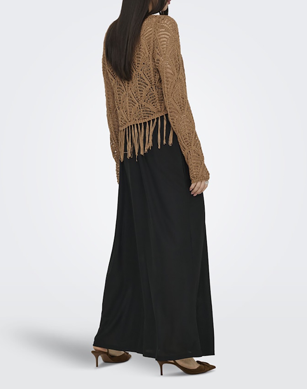 ONLY ONLLEONIE LS STRUCTUR FRING ONECK CC KNT