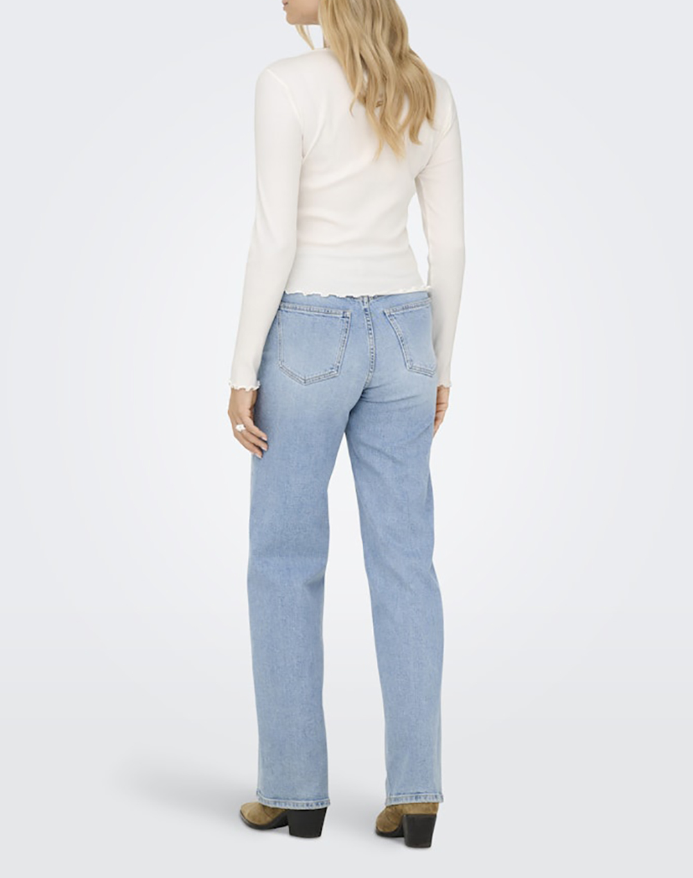 ONLY ONLINA LIFE L/S V-NECK TOP JRS