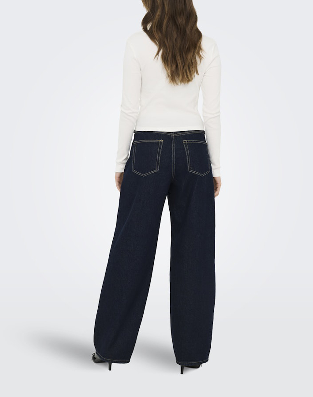 ONLY ONLBETTY L/S SCALLOP V-NECK CC JRS