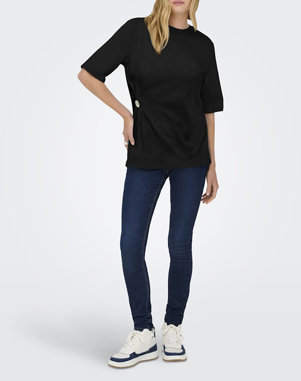 ONLY ONLMARIE 2/4 O-NECK TOP BOX JRS