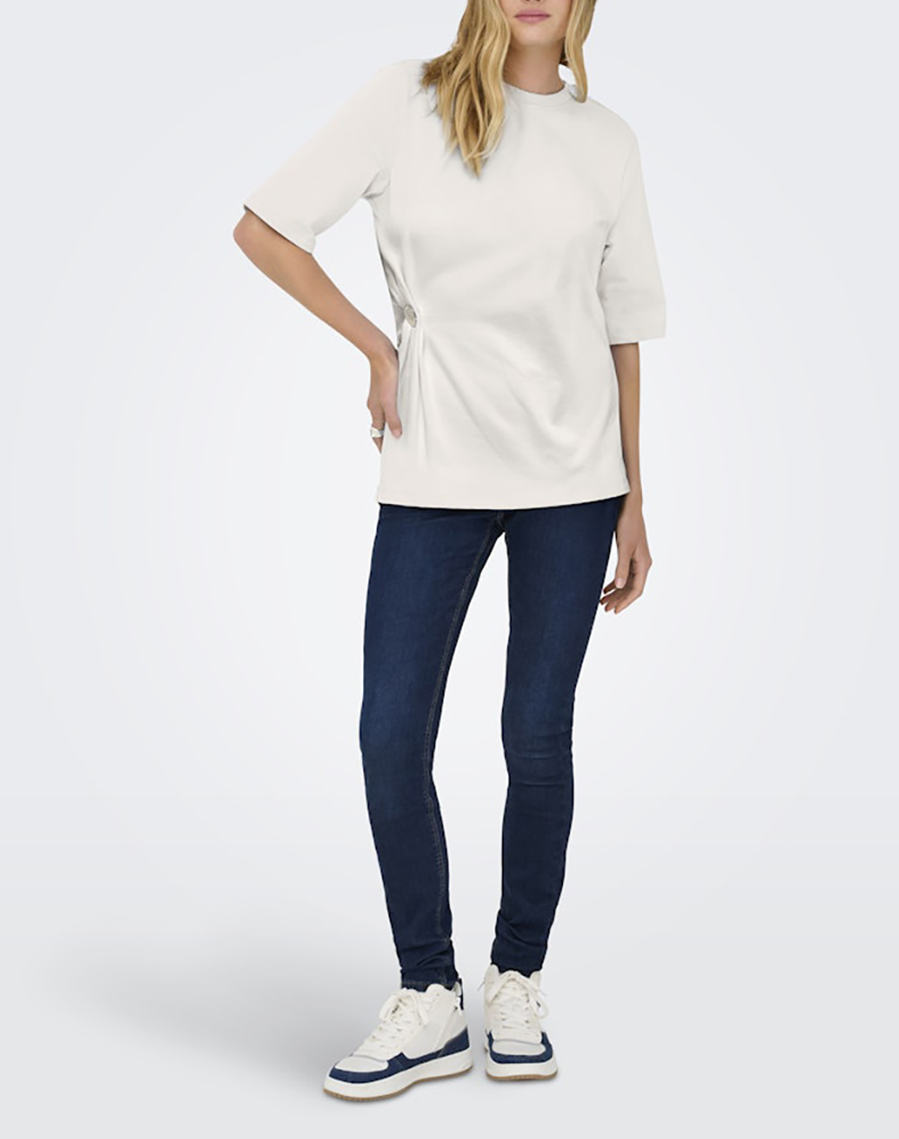 ONLY ONLMARIE 2/4 O-NECK TOP BOX JRS