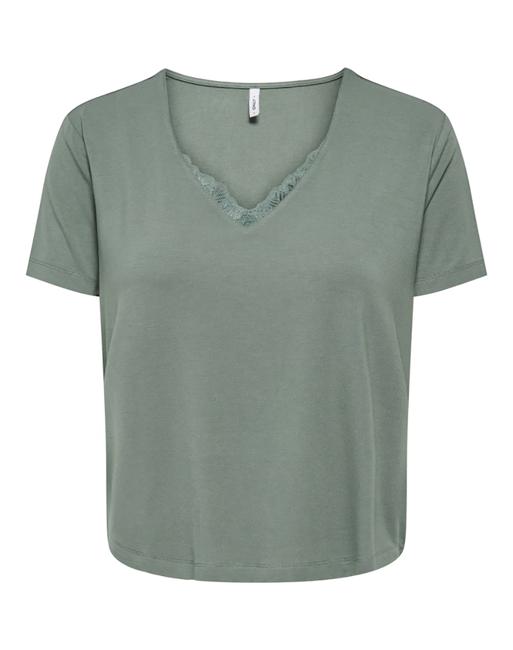 ONLY ONLRILLA S/S V-NECK LACE TOP JRS