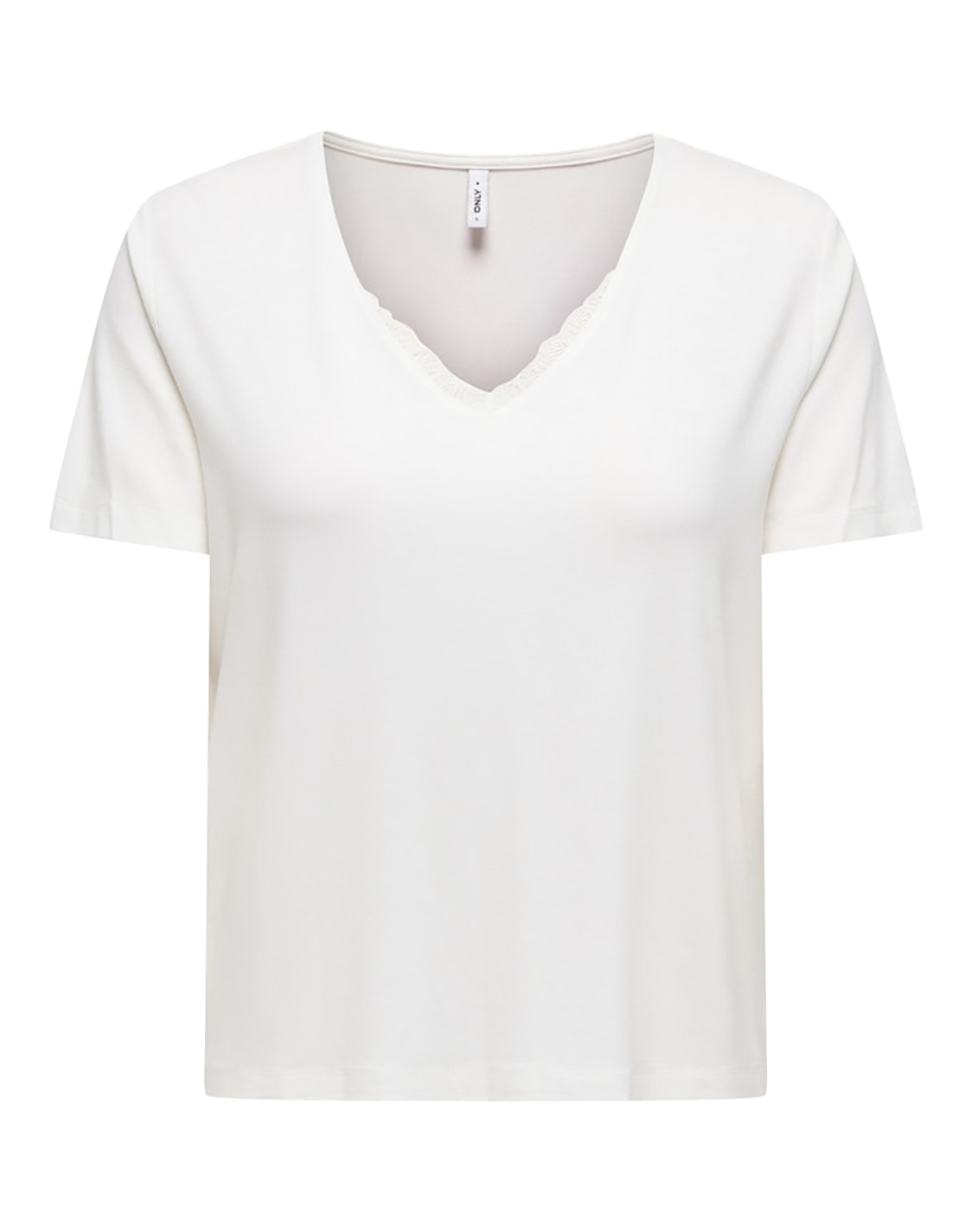 ONLY ONLRILLA S/S V-NECK LACE TOP JRS