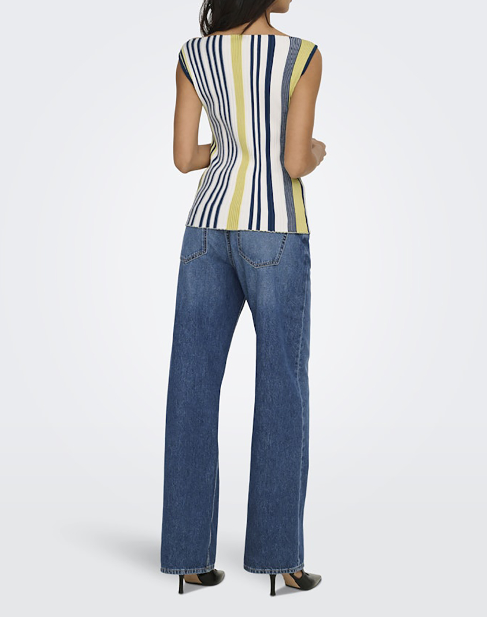 ONLY ONLCORALIE LIFE SL STRI BOATNECK KNT SUD