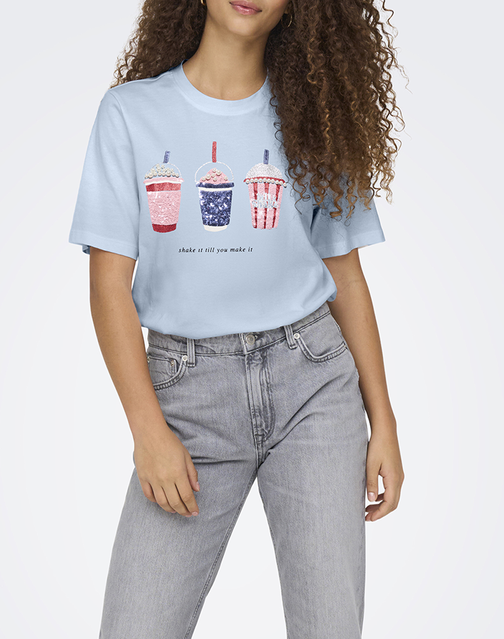 ONLY ONLBURST S/S POPCORN TOP BOX JRS