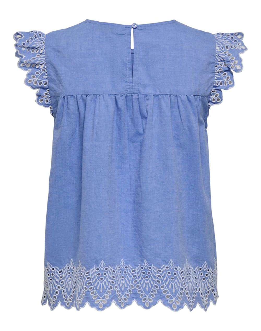ONLY ONLTULUM EMB S/S TOP WVN