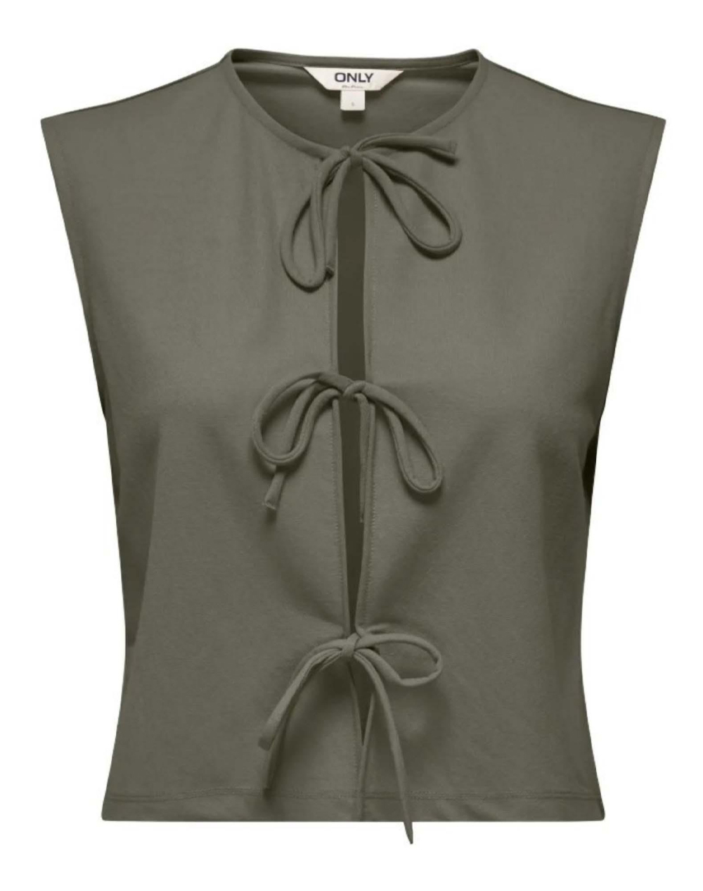 ONLY ONLSAKURA SL SHORT TIE TOP WVN