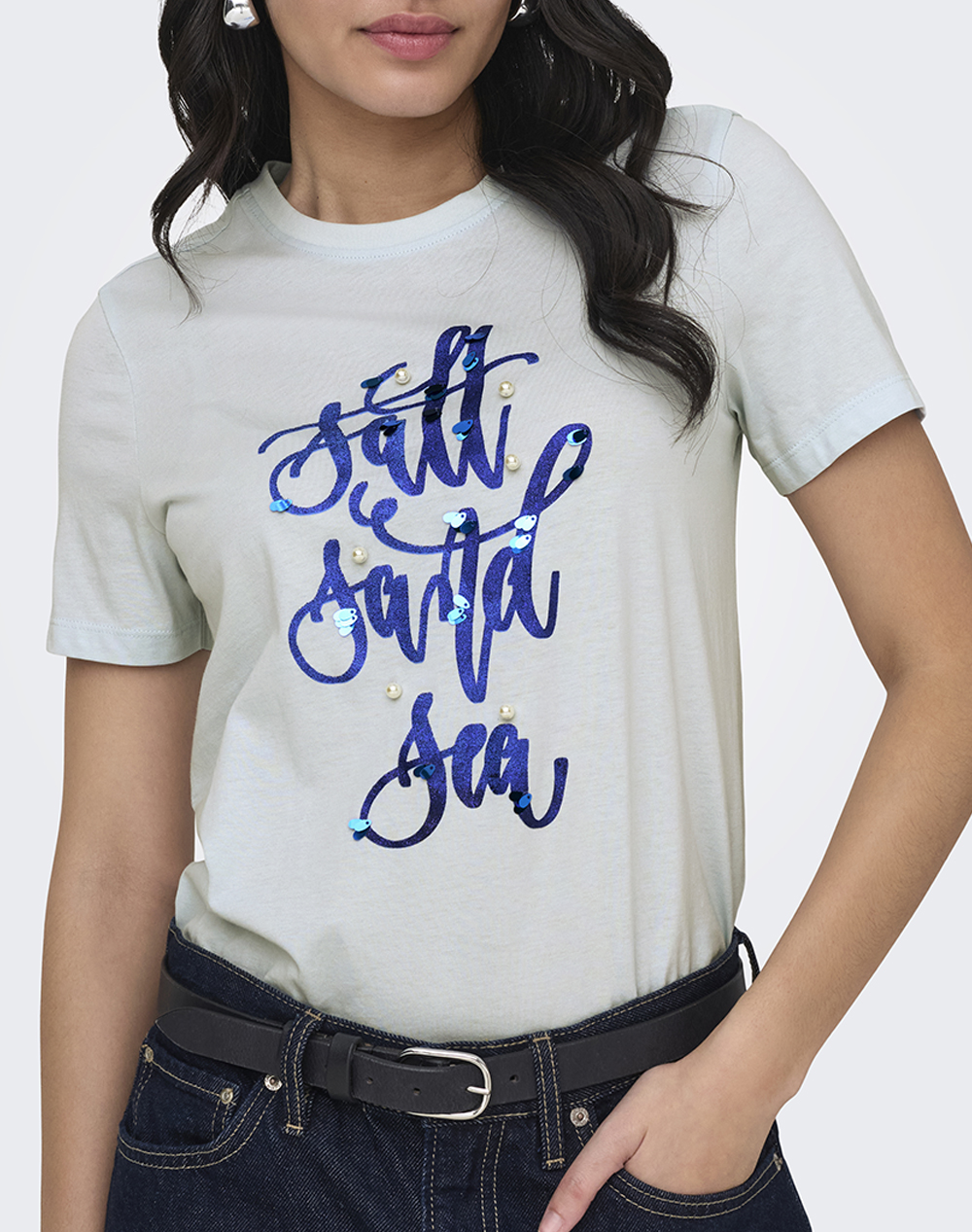 ONLY ONLKITA S/S SEQUINS TOP BOX JRS