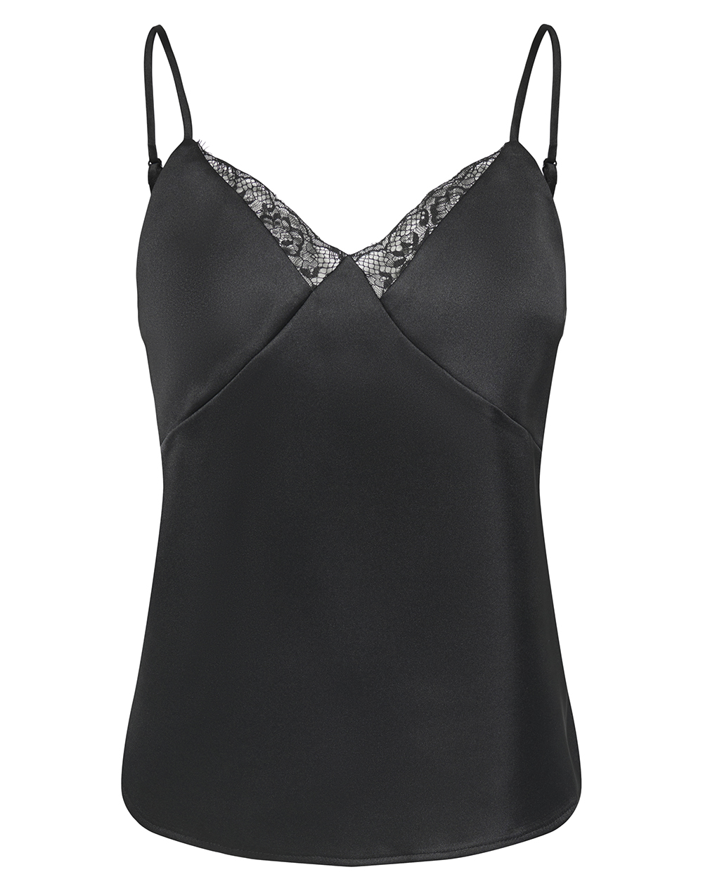 ONLY ONLFARAYA STRAP LACE SATIN TOP WVN