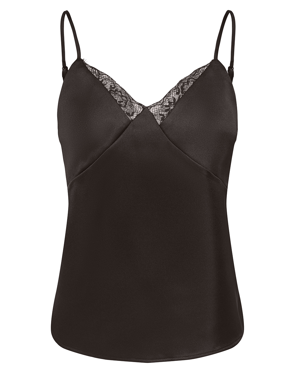 ONLY ONLFARAYA STRAP LACE SATIN TOP WVN