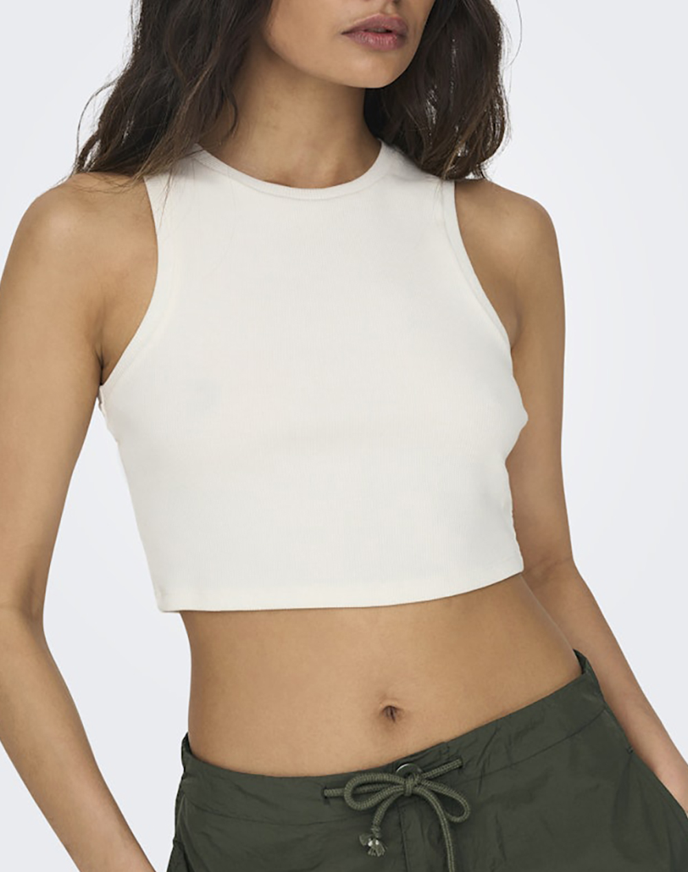 ONLY ONLVILMA S/L CROPPED TANK TOP JRS NOOS